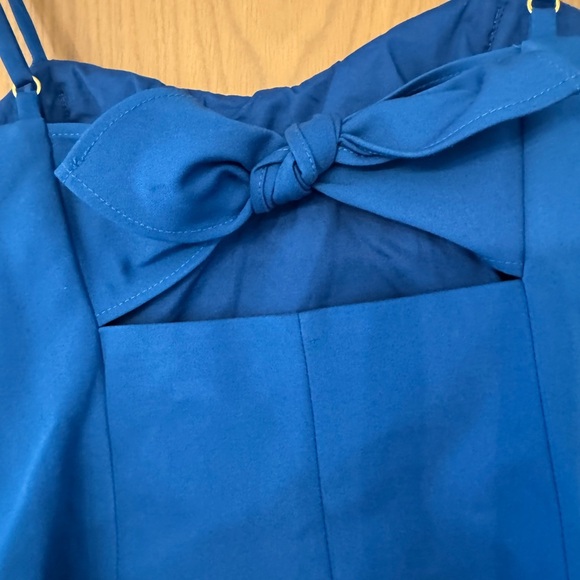 NWT Lilly Pulitzer Barton Blue Stretch Top Adjustable Straps Ribbon Detail / 0 - Picture 6 of 13